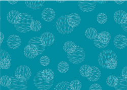 SUSY CARD Geschenkpapier Scribbled Circles blau, auf Rolle