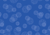 SUSY CARD Geschenkpapier Scribbled Circles blau, auf Rolle