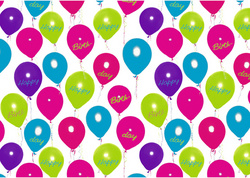 SUSY CARD Geschenkpapier Happy Balloons, auf Rolle