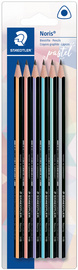 STAEDTLER Bleistift Noris pastel, Härtegrad: HB, 6er Blister