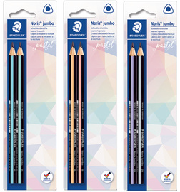 STAEDTLER Bleistift Noris jumbo pastel, Härtegrad: HB, 2er