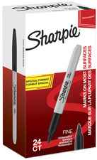 Sharpie Permanent-Marker FINE, Value Pack, schwarz