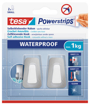tesa Powerstrips Haken WATERPROOF Large Metall/Plastik