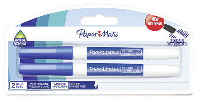 Paper:Mate Whiteboard-Marker, Rundspitze, schwarz, Blister