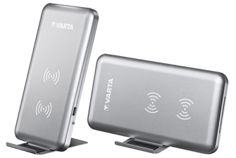 VARTA Ladegerät Fast Wireless Charger, silber
