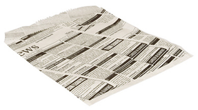 PAPSTAR Hamburger-Tüte Newsprint, 160 x 180 mm