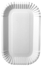 PAPSTAR Papp-Schalen pure eckig, 150 x 230 mm, weiß, 100er