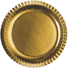 PAPSTAR Papp-Teller rund, Durchmesser: 290 mm, gold