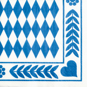 PAPSTAR Motivservietten Bayrisch Blau, 400 x 400 mm