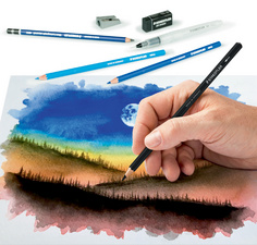 STAEDTLER 61 14610C Zeichenset Watercolour Design Journey, 18-teilig