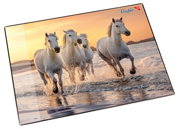 Läufer Schreibunterlage Pferde am Strand, 400 x 530 mm