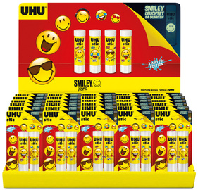 UHU Klebestift stic Smiley Edition, 3 x 8,2 g, 30er Display