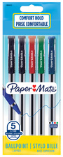 Paper:Mate Kugelschreiber Brite, blau, 5er Polybag