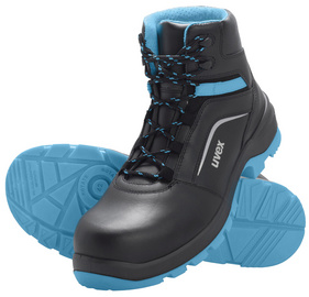 uvex 2 xenova Schnürstiefel S2 SRC. Gr. 47, schwarz/blau