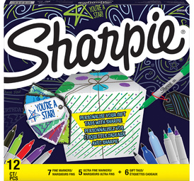Sharpie Permanent-Marker FINE, 12er BIG PACK Gift Tags