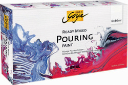 KREUL SOLO GOYA Pouring-Set Ready Mixed, 6 x 80 ml