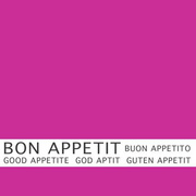 PAPSTAR Motivservietten Bon Appetit, 330 x 330 mm, grau
