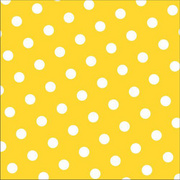 PAPSTAR Motivservietten Dots, 330 x 330 mm, gelb