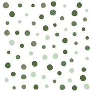 PAPSTAR Motivservietten Colorful Dots, 330 x 330 mm, grün