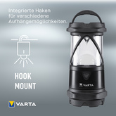 VARTA Campingleuchte Indestructible L30 Pro, schwarz