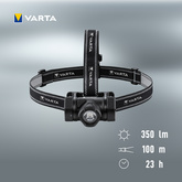 VARTA Kopflampe Indestructible H20 Pro, inkl. 3 Micro AAA