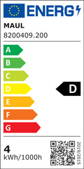 MAUL LED-Tischleuchte MAULarc, weiß