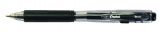 Pentel Kugelschreiber BK437, mit ergonomischer Griffzone, Druckmechanik, 0,35mm, Schwarz