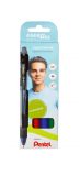 Pentel Liquid Gel-Tintenroller EnerGelX BL107, Druckmechanik, nachfüllbar, 0,35mm, 4 Schreibfarben im Set