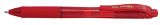 Pentel Liquid Gel-Tintenroller EnerGelX BL107, Druckmechanik, nachfüllbar, 0,35mm, Rot