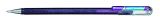 Pentel Glitzer-Gel-Tintenroller Dual Metallic K110, 0,5mm, Violett/Metallic-Blau