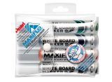 Pentel Whiteboard-Marker Maxiflo MWL5M, 2,5mm Rundspitze, 4 Schreibfarben im Set