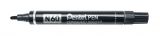 Pentel Permanent-Marker Pentel Pen N60, 1,5 - 5,5mm Keilspitze, Schwarz