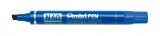Pentel Permanent-Marker Pentel Pen N60, 1,5 - 5,5mm Keilspitze, Blau