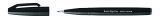 Pentel Brushpen Sign Pen Brush SES15 mit flexibler Pinselspitze, fein schreibend, Schwarz
