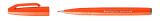Pentel Brushpen Sign Pen Brush SES15 mit flexibler Pinselspitze, fein schreibend, Orange