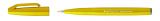 Pentel Brushpen Sign Pen Brush SES15 mit flexibler Pinselspitze, fein schreibend, Gelb