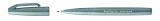Pentel Brushpen Sign Pen Brush SES15 mit flexibler Pinselspitze, fein schreibend, Grau