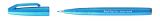 Pentel Brushpen Sign Pen Brush SES15 mit flexibler Pinselspitze, fein schreibend, Hellblau