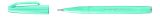 Pentel Brushpen Sign Pen Brush SES15 mit flexibler Pinselspitze, fein schreibend, Azurblau