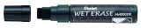 Pentel Kreidemarker Wet Erase, 3,5-10,5mm Keilspitze, Schwarz