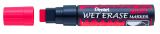 Pentel Kreidemarker Wet Erase, 3,5-10,5mm Keilspitze, Rot